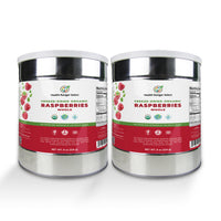 Freeze-Dried Organic Whole Raspberries (8oz, #10 Can) (2-Pack)