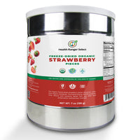 Freeze-Dried Organic Strawberry Pieces (7oz, #10 can) (2-Pack)