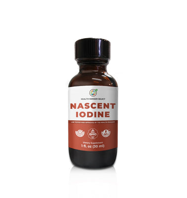 Health Ranger's Nascent Iodine 1 fl oz (30ml) - 2% Strength (Cap - For Long Term Storage)