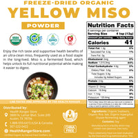 Freeze Dried Organic Yellow Miso Powder 100g