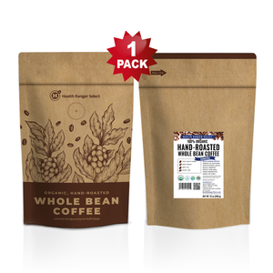 100% Organic Hand-Roasted Whole Bean Coffee (Sumatra) 12oz, 340g