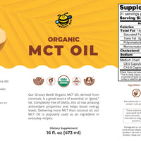 Groovy Bee® Organic MCT Oil 16 fl oz (473ml)