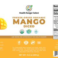 Freeze-Dried Organic Mango Diced (10.5oz, #10 can) (2-Pack)