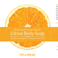 Health Ranger's Citrus Body Soap 12oz