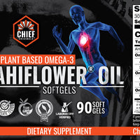 Ahiflower Oil 90 Softgels - Plant-Based Omega 3-6-9