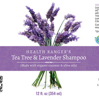 Health Ranger's Tea Tree and Lavender Shampoo 12 oz