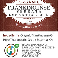 Organic Frankincense Serrata Essential Oil 0.5oz (15ml)