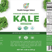 Freeze-Dried Organic Chopped Kale 4.58 oz (130g) (10# CAN) (2-Pack)