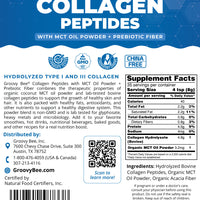 Collagen Peptides + MCT Oil Powder + Prebiotic Fiber - Unflavored 10 oz (283g)