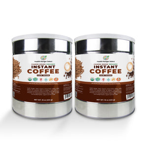 Fair Trade Organic Freeze-Dried Instant Coffee 16oz (454g) #10 CAN (2-Pack)