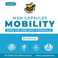 OptiMSM Capsules for Joint Health 1000mg (60 Caps)