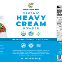 Organic Heavy Cream Powder (34oz, #10 Can) (2-Pack)