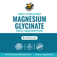 Magnesium Glycinate High Absorption 500mg 90 Caps