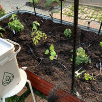 17" Tall, 12-in-1 Metal Raised Garden Bed in Barn Red