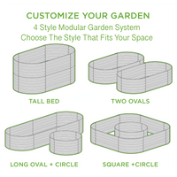 Olle 4-Style Modular Galvanized Raised Garden Beds [Build 1 of 4 Configurations]