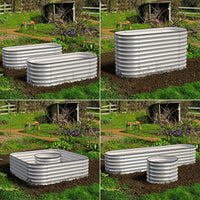 Olle 4-Style Modular Galvanized Raised Garden Beds [Build 1 of 4 Configurations]