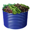 32" Tall x 42" Round Raised Garden Bed, in Cobalt Blue