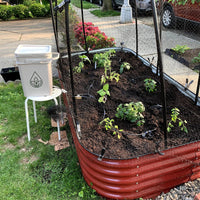 17" Tall, 12-in-1 Metal Raised Garden Bed in Barn Red