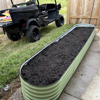 17" Tall 12-in-1 Raised Garden Bed in Sage Green